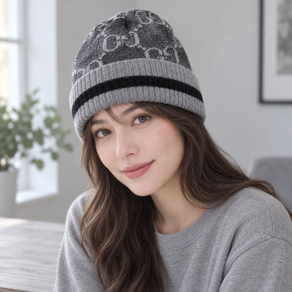 Gucci GG Jacquard Knit Beanie - Picture 2 of 6